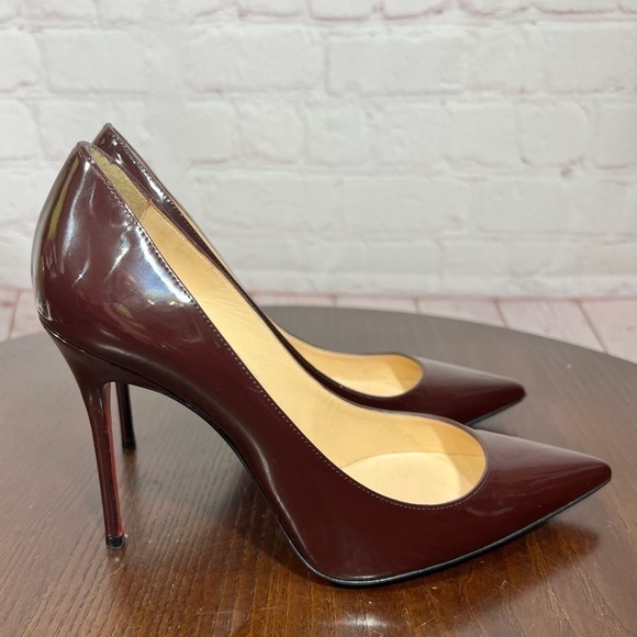 36.5 (6.5) CHRISTIAN LOUBOUTINS Pigalle Deep red wine - Picture 4 of 13